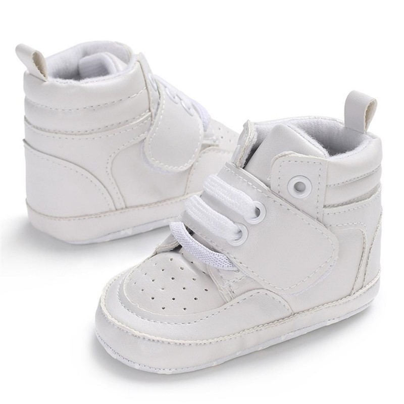 Baby Boys High Top Breathable Magic Tape Sneakers Kid Shoes