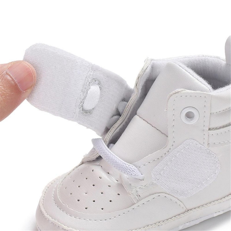 Baby Boys High Top Breathable Magic Tape Sneakers Kid Shoes
