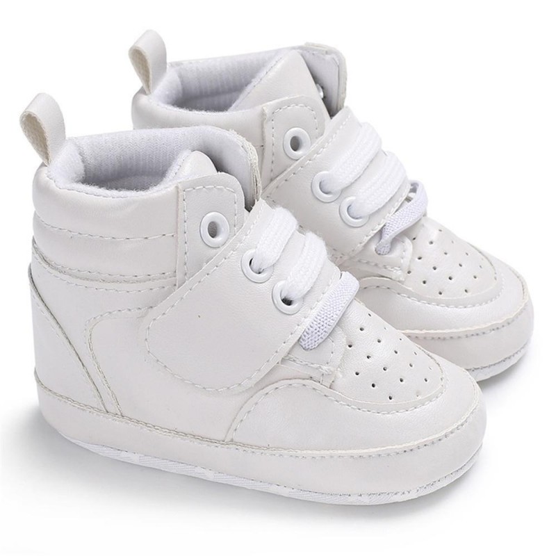 Baby Boys High Top Breathable Magic Tape Sneakers Kid Shoes