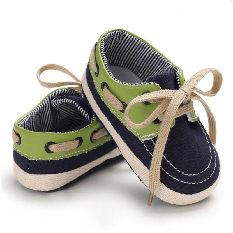 Baby Boys Lace-Up Color Block Shoes Childrens Shoes 