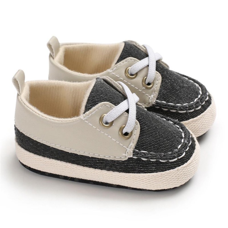 Baby Boys Lace Up Color Block Sneakers Children Shoes 