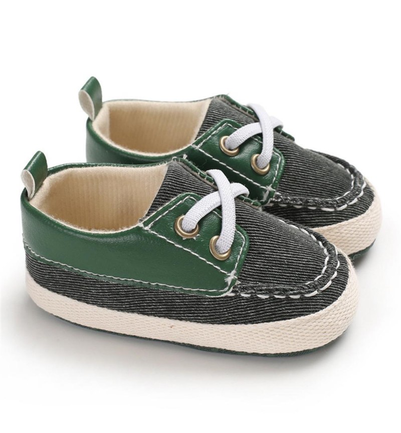 Baby Boys Lace Up Color Block Sneakers Children Shoes 