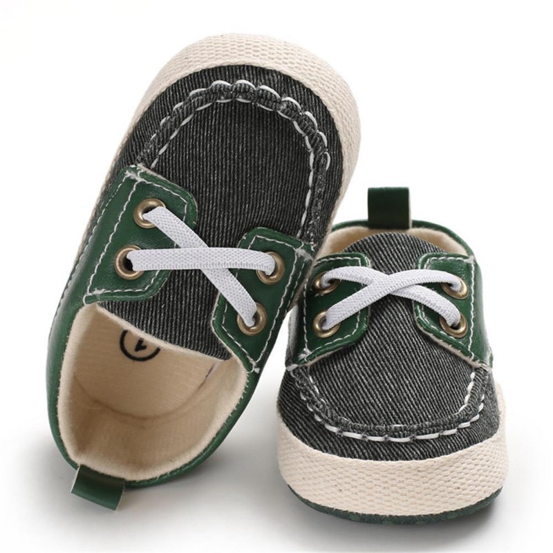 Baby Boys Lace Up Color Block Sneakers Children Shoes 