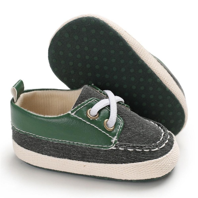 Baby Boys Lace Up Color Block Sneakers Children Shoes 