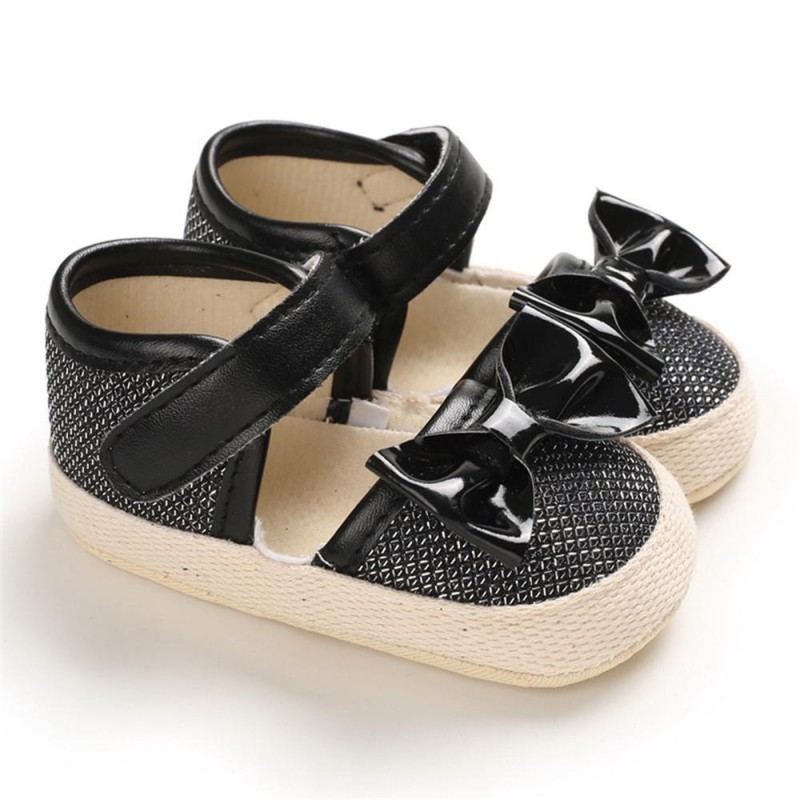 Girls Magic Tape Bow Decor Sandals Girls Shoes 