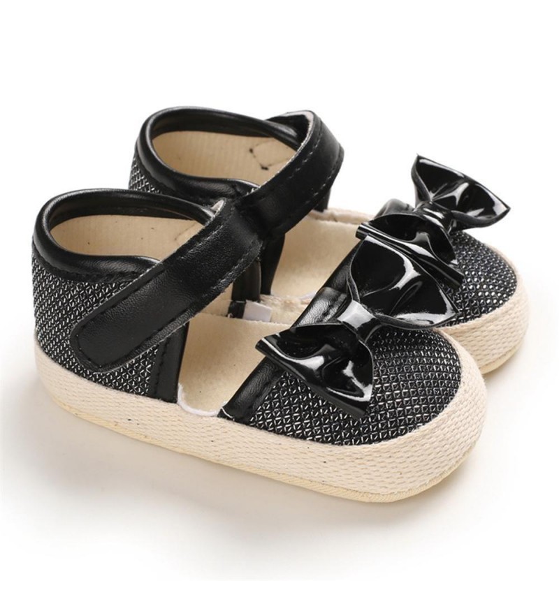 Girls Magic Tape Bow Decor Sandals Girls Shoes 