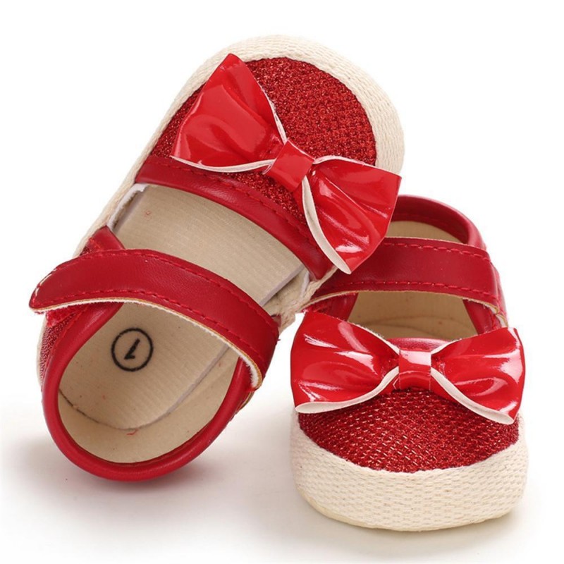 Girls Magic Tape Bow Decor Sandals Girls Shoes 