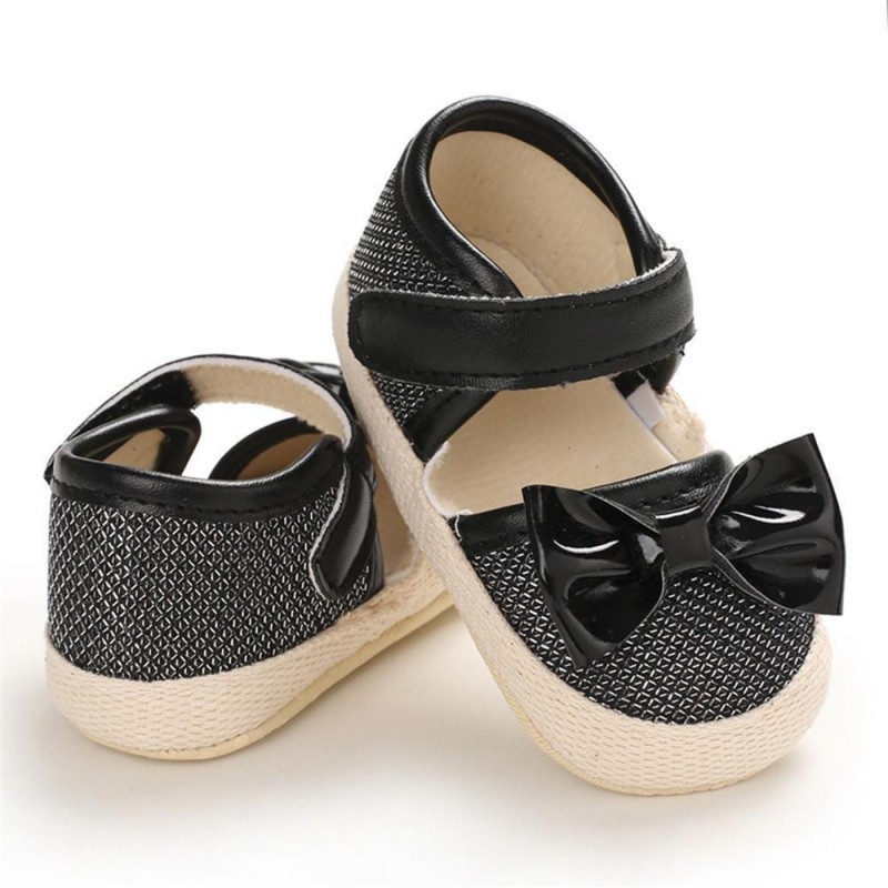 Girls Magic Tape Bow Decor Sandals Girls Shoes 