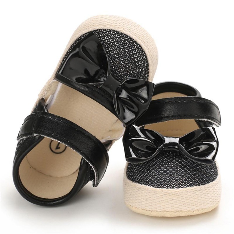 Girls Magic Tape Bow Decor Sandals Girls Shoes 