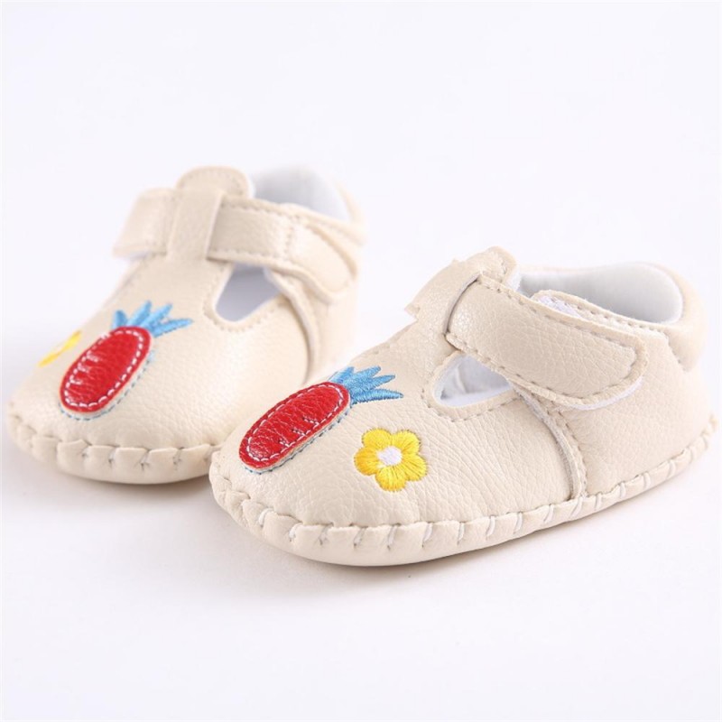 Baby Girls Magic Tape Cartoon Flats Child Shoes