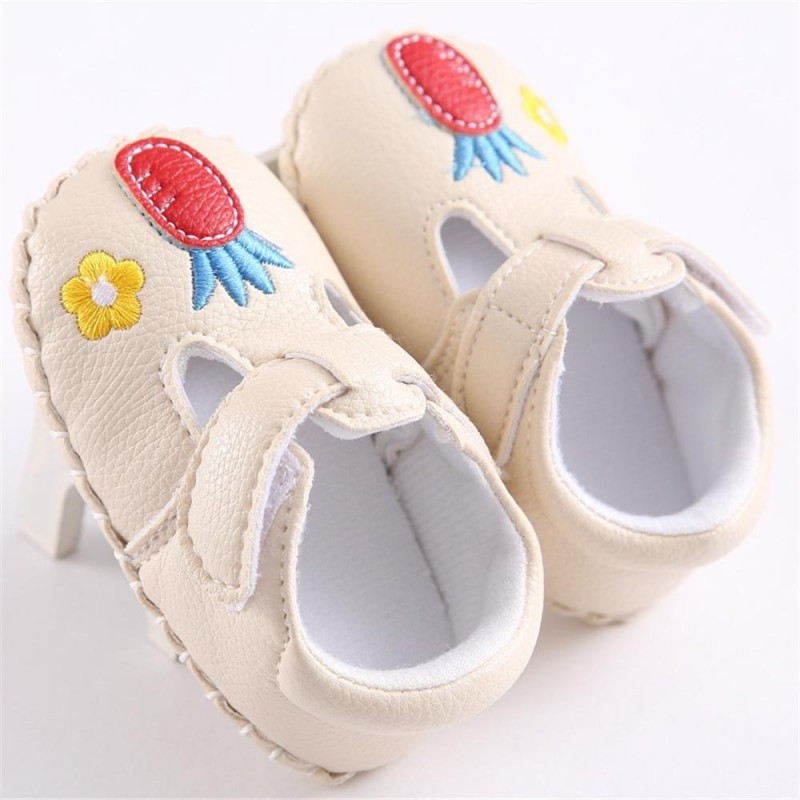 Baby Girls Magic Tape Cartoon Flats Child Shoes