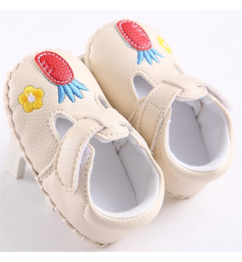 Baby Girls Magic Tape Cartoon Flats Child Shoes