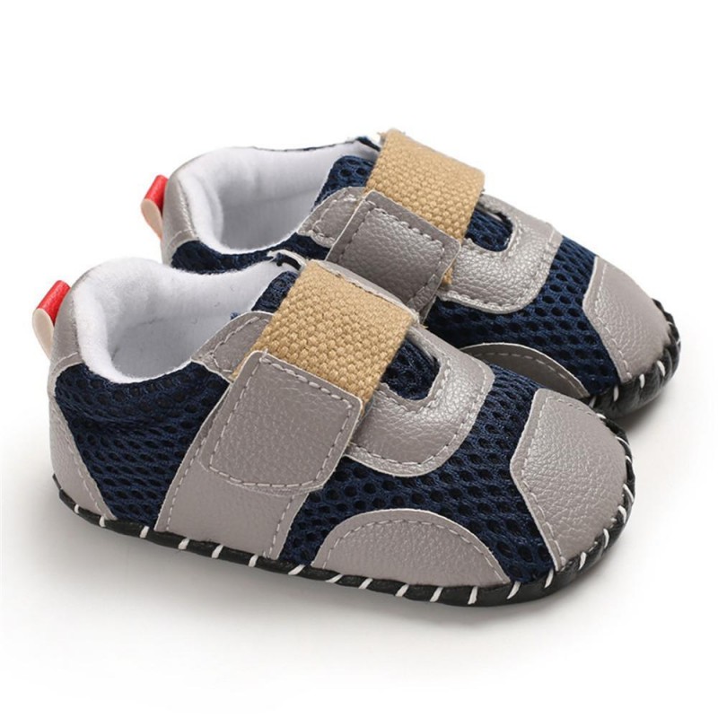 Baby Boys Non-slip Magic Tape Flat Toddler Shoes