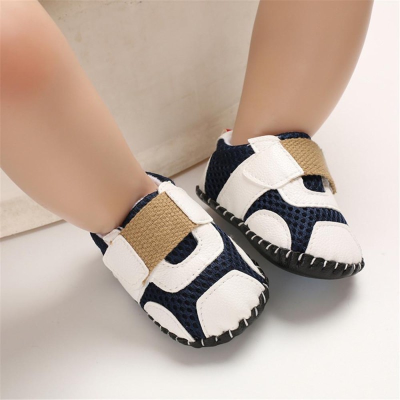 Baby Boys Non-slip Magic Tape Flat Toddler Shoes