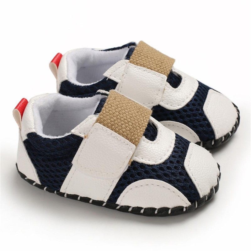 Baby Boys Non-slip Magic Tape Flat Toddler Shoes