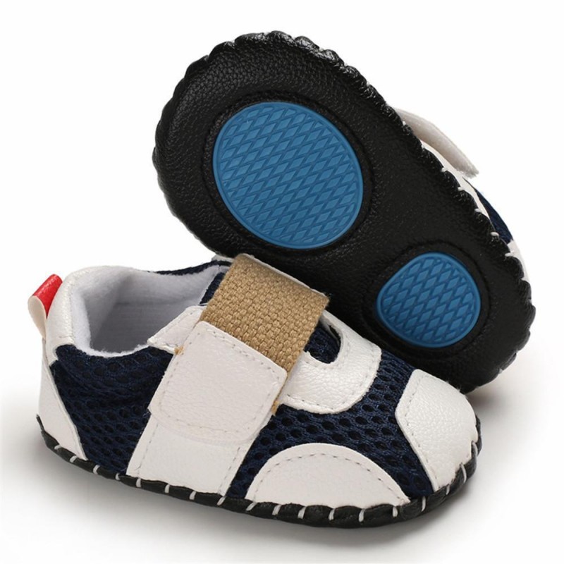 Baby Boys Non-slip Magic Tape Flat Toddler Shoes