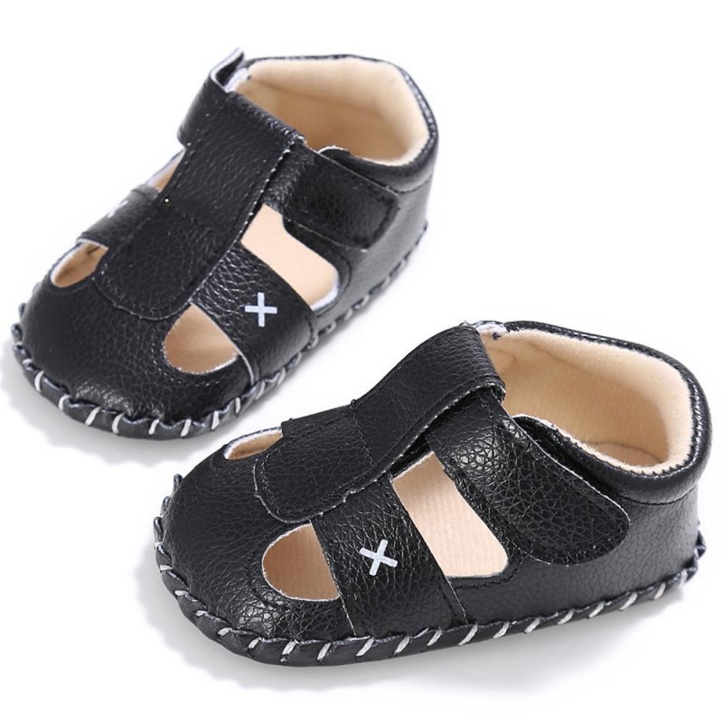 Baby PU Hollow-out Magic Tape Non-Slip Sandals Baby Shoes