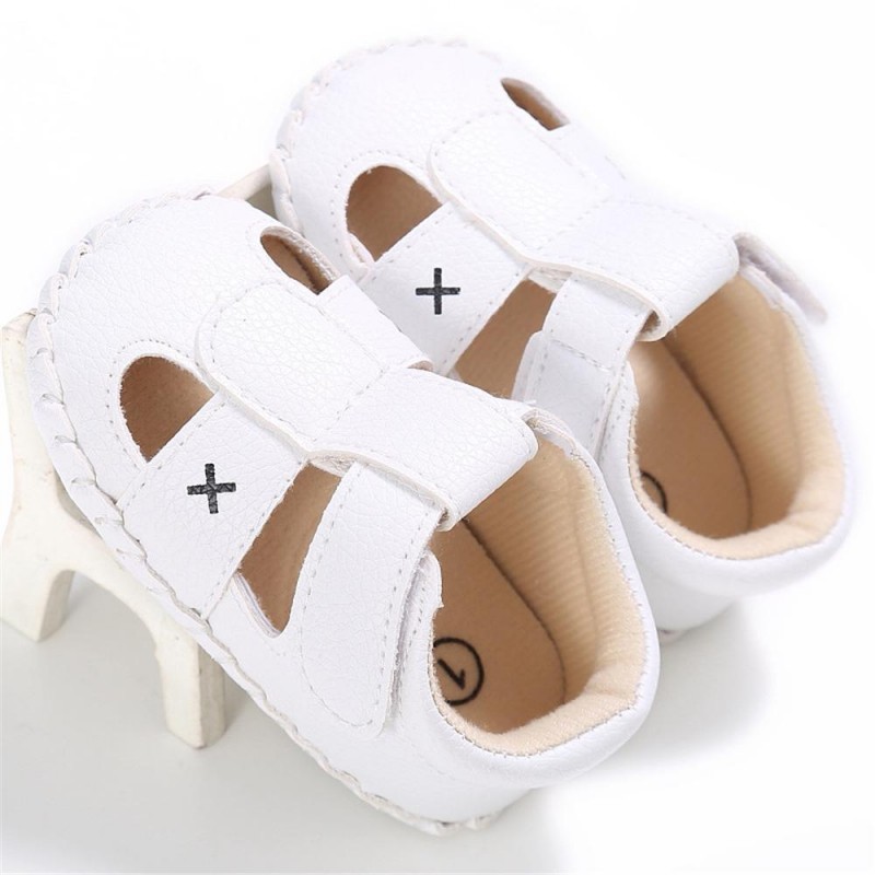 Baby PU Hollow-out Magic Tape Non-Slip Sandals Baby Shoes