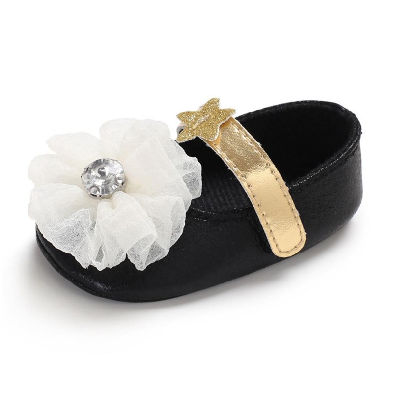 Baby Princess Bow Decor Magic Tape Star Sandals Kids Shoes