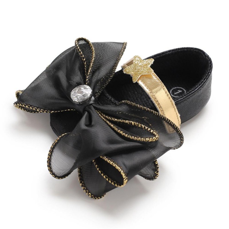 Baby Princess Bow Decor Magic Tape Star Sandals Kids Shoes
