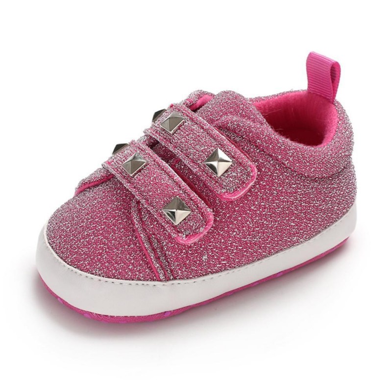 Baby Girls Rivet Magic Tape Casual Sneakers Girls Shoes 