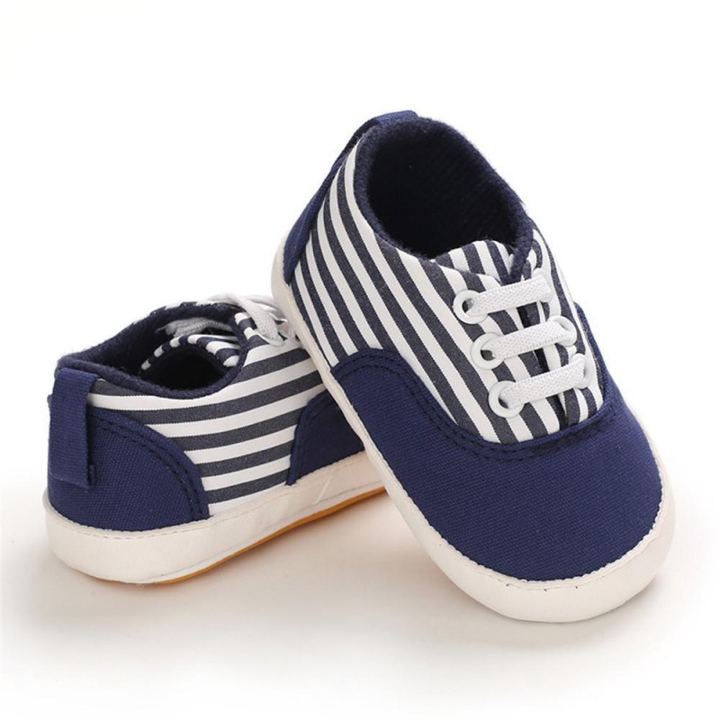 Baby Boys Solid Canvas Lace Up Sneakers Toddler Shoes