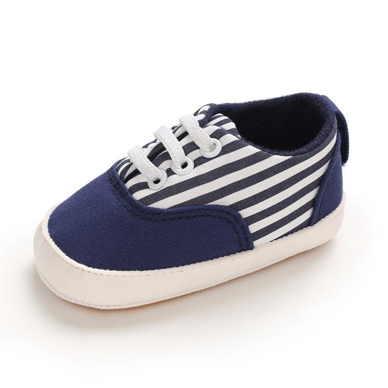 Baby Boys Solid Canvas Lace Up Sneakers Toddler Shoes