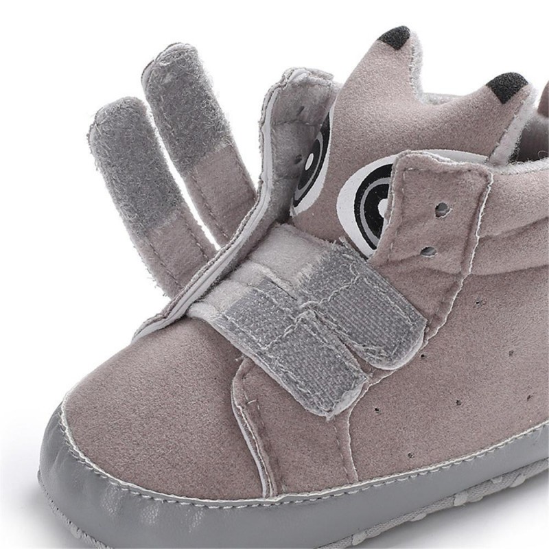 Baby Unisex Solid Magic Tape Cartoon Sneakers Shoes Kids