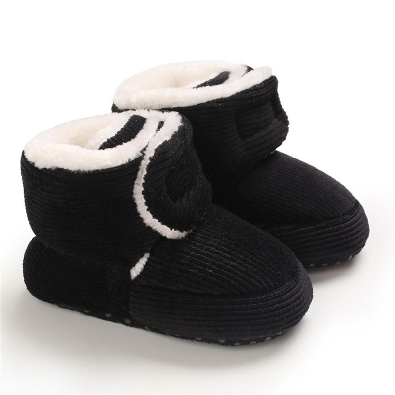 Baby Unisex Solid Magic Tape Snow Boots Kids Shoes