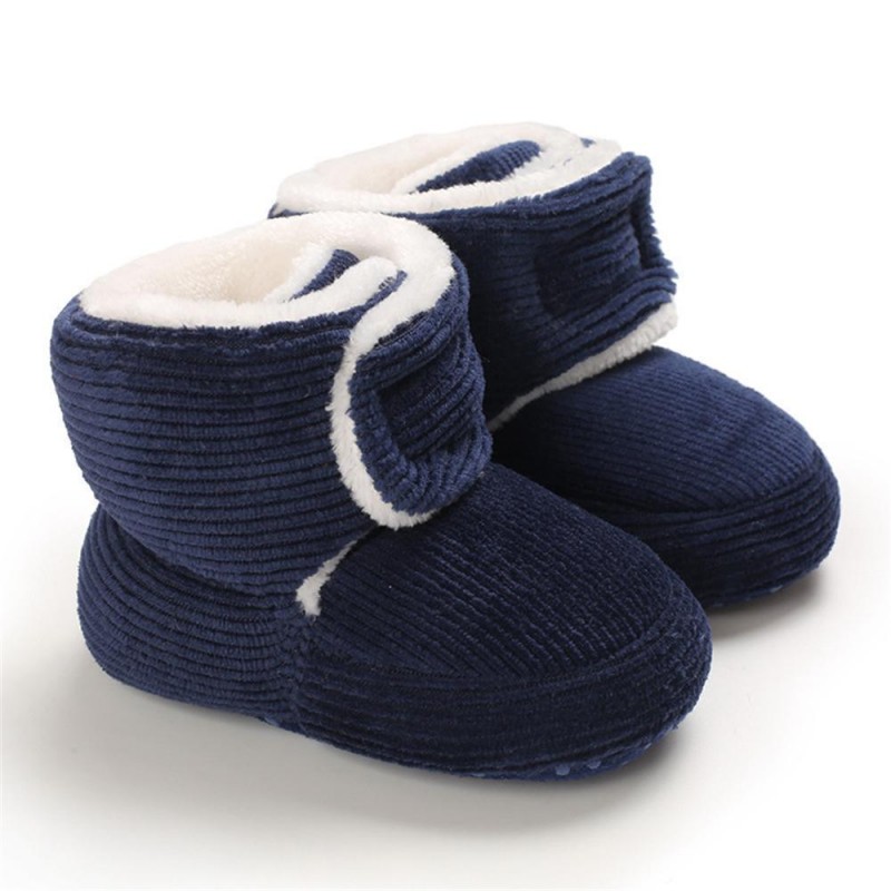 Baby Unisex Solid Magic Tape Snow Boots Kids Shoes