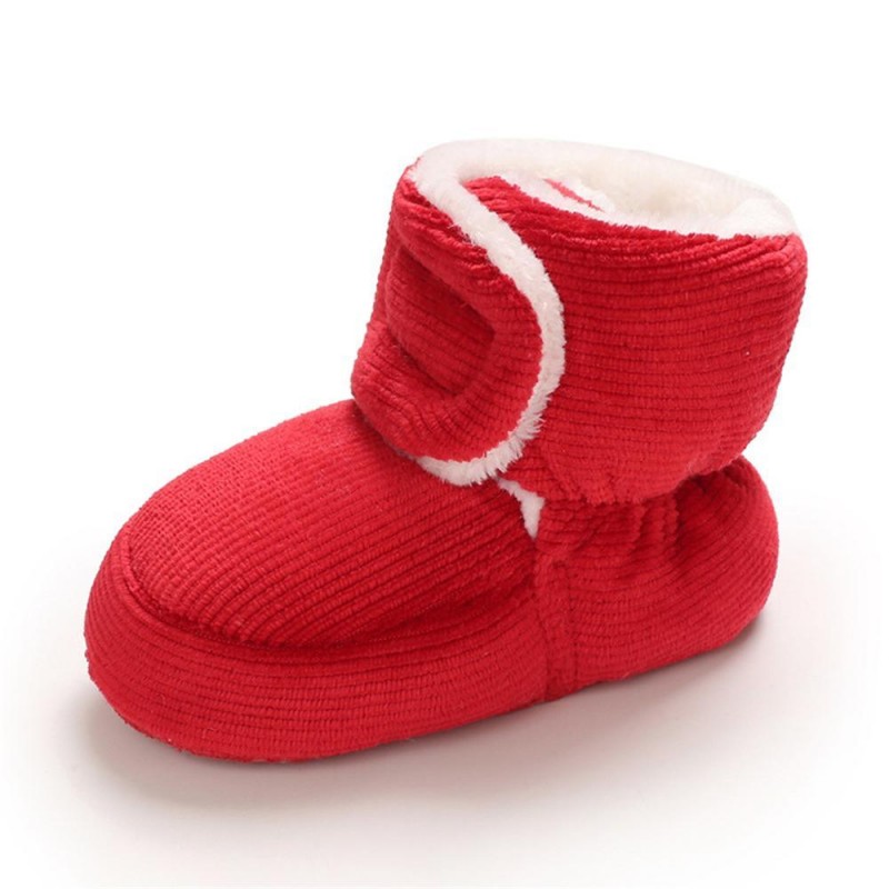 Baby Unisex Solid Magic Tape Snow Boots Kids Shoes