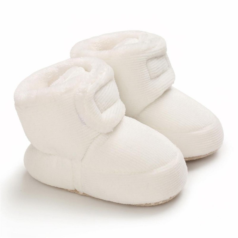 Baby Unisex Solid Magic Tape Snow Boots Kids Shoes