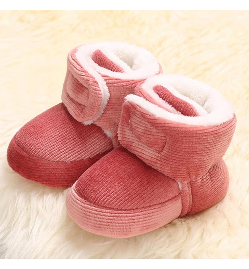 Baby Unisex Solid Magic Tape Snow Boots Kids Shoes