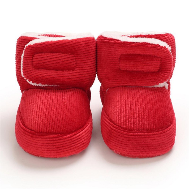 Baby Unisex Solid Magic Tape Snow Boots Kids Shoes