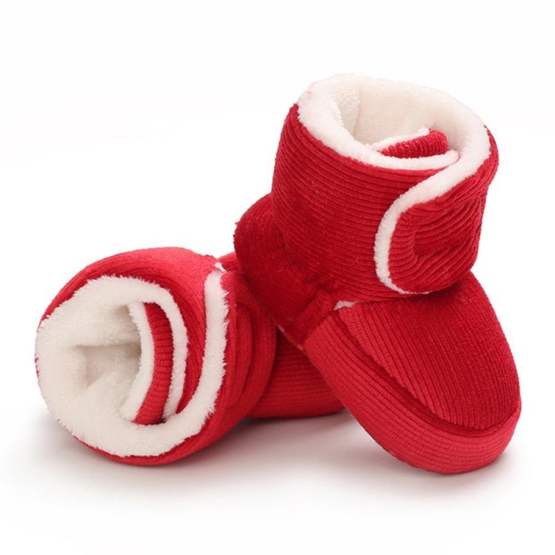 Baby Unisex Solid Magic Tape Snow Boots Kids Shoes