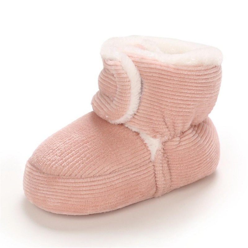 Baby Unisex Solid Magic Tape Snow Boots Kids Shoes