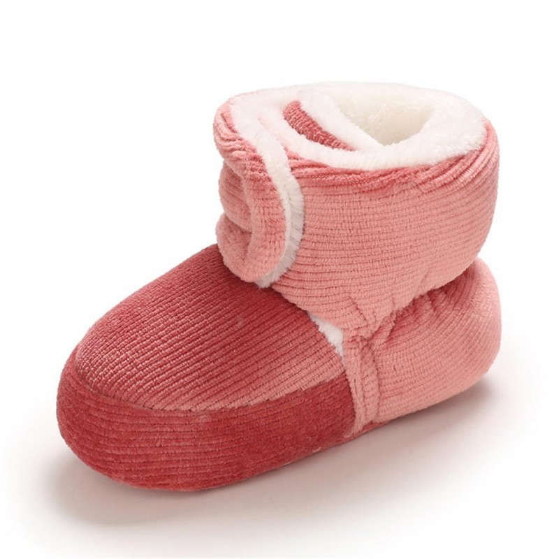 Baby Unisex Solid Magic Tape Snow Boots Kids Shoes