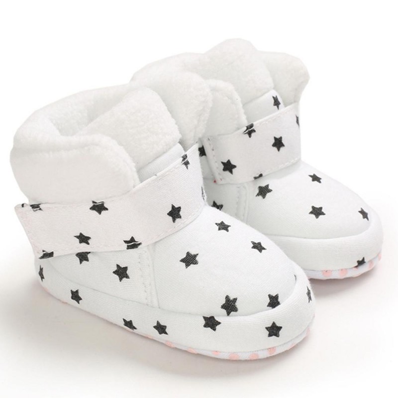 Baby Girls Star Magic Tape Snow Boots Kid Shoes
