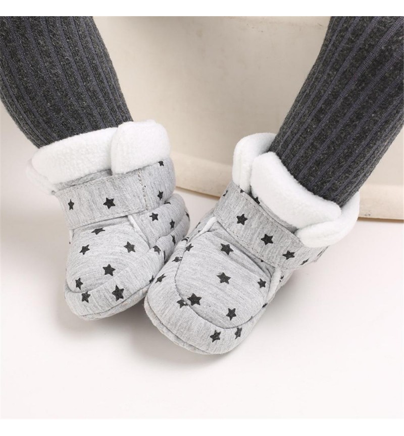 Baby Girls Star Magic Tape Snow Boots Kid Shoes