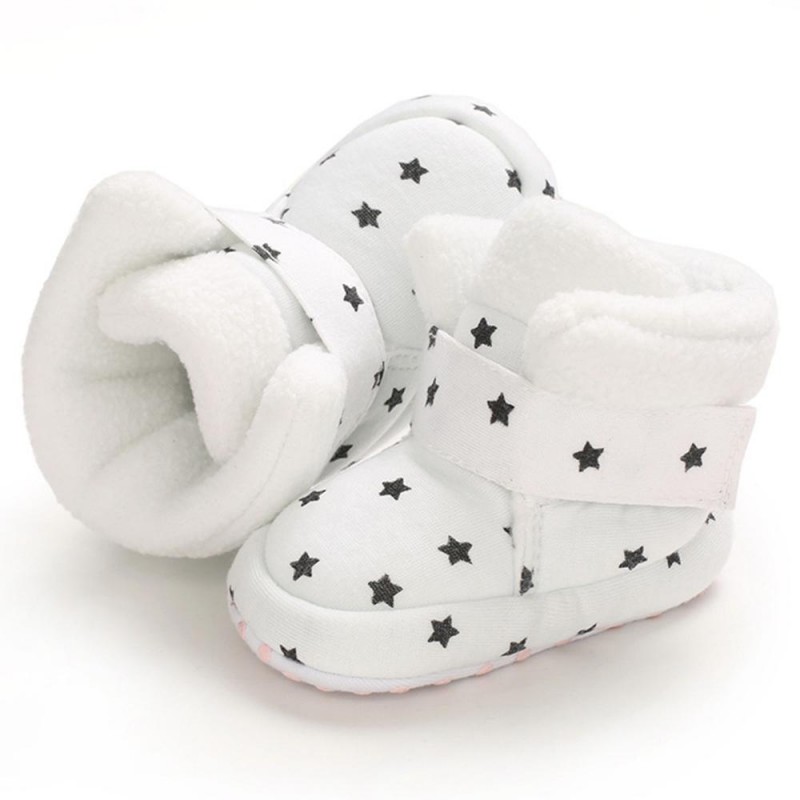 Baby Girls Star Magic Tape Snow Boots Kid Shoes