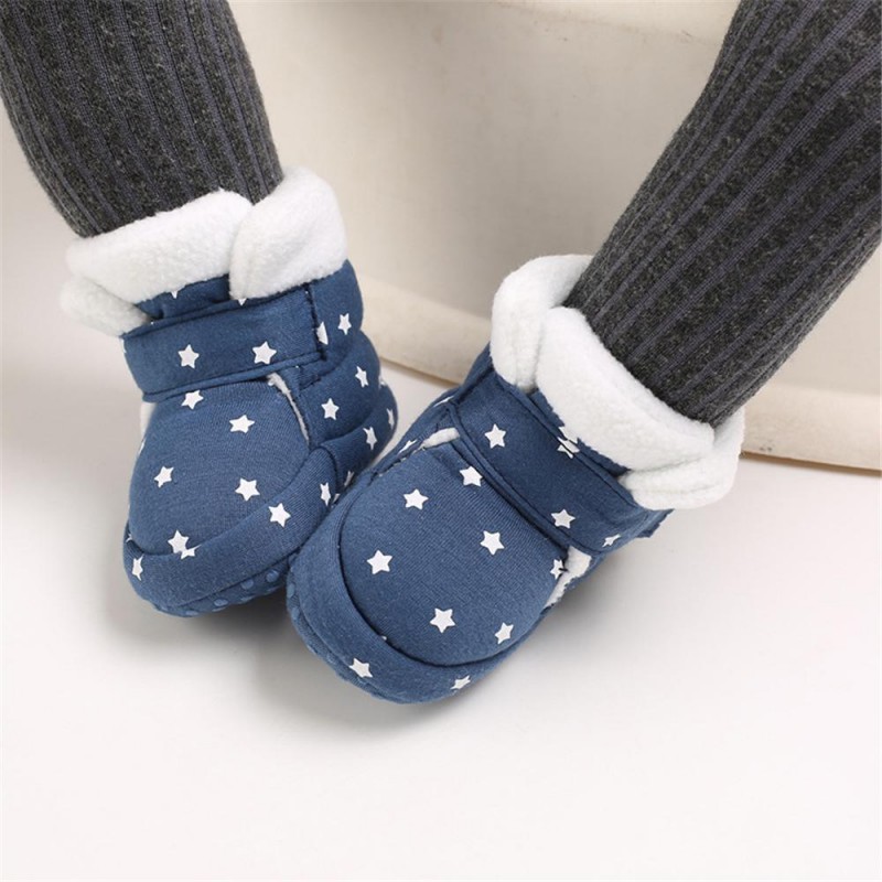 Baby Girls Star Magic Tape Snow Boots Kid Shoes