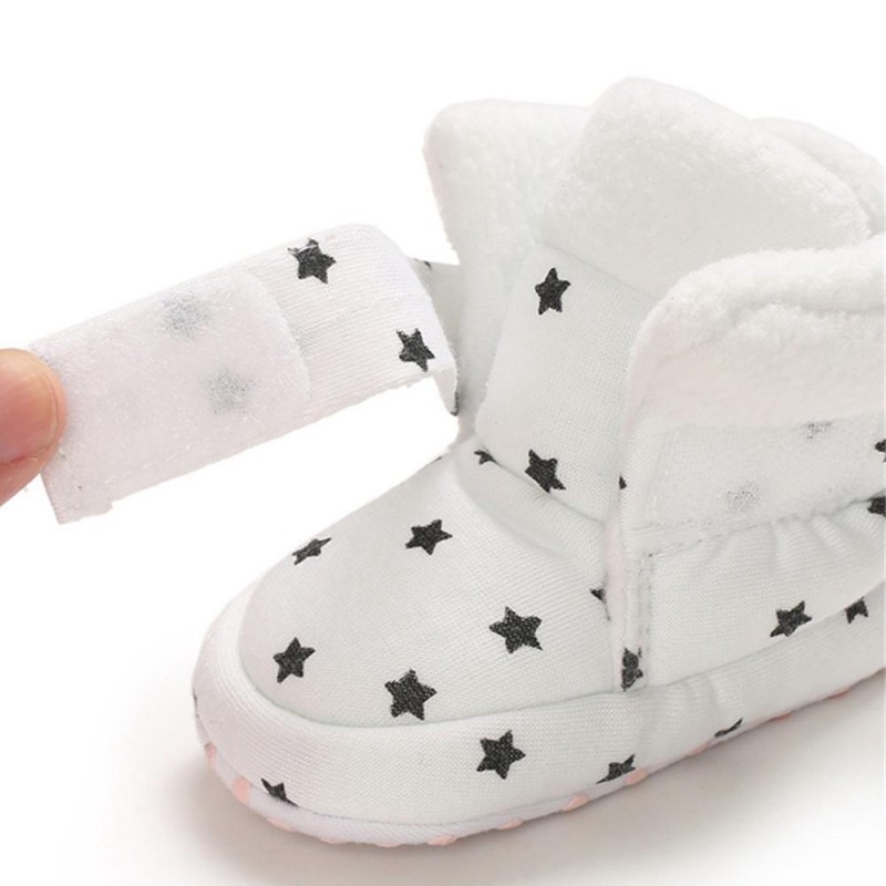 Baby Girls Star Magic Tape Snow Boots Kid Shoes
