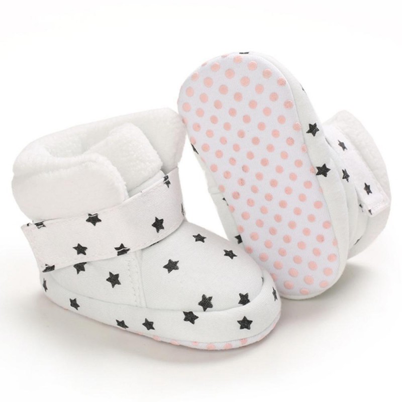 Baby Girls Star Magic Tape Snow Boots Kid Shoes