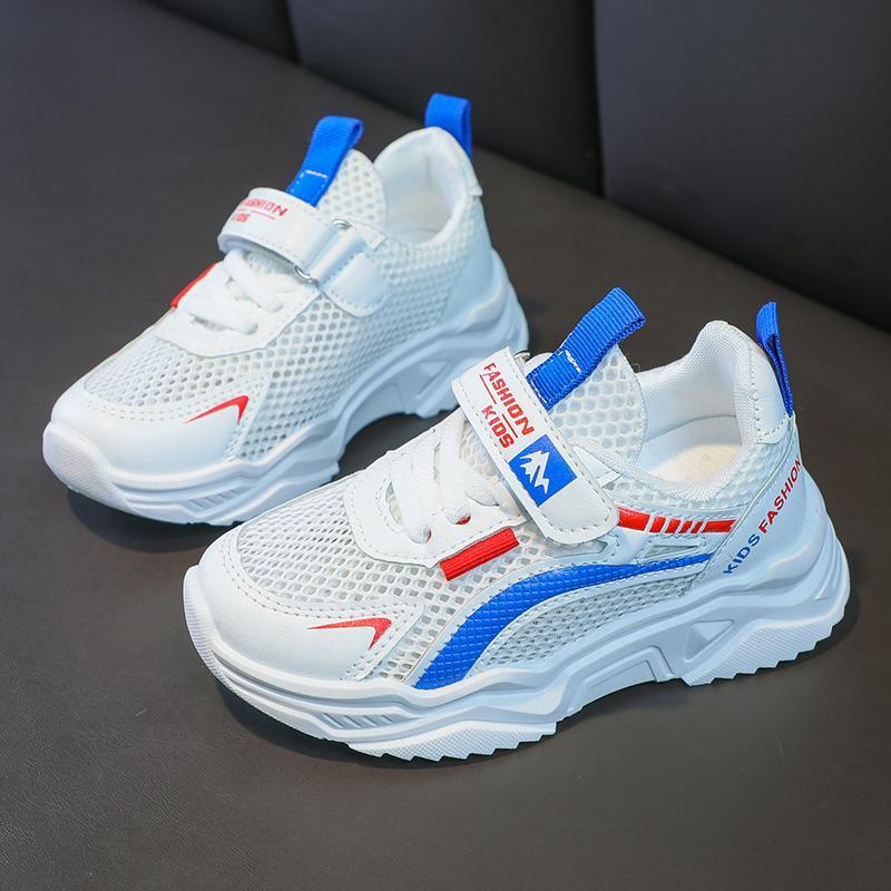 baby clothes suppliers Kid Boy's Letter Pattern Mesh Surface Sports Shoes 
