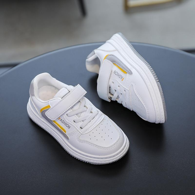 children's jean jackets Kid Children's Solid Color Sports Board Shoes 