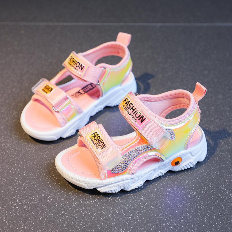 baby infant clothes Kid Girl's Lettered Pattern Sandals 