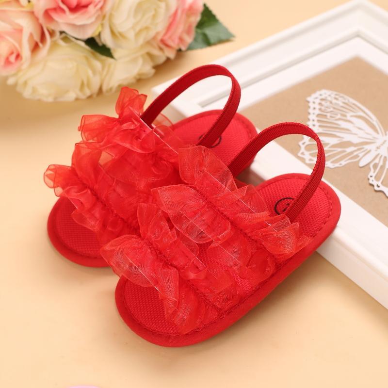 Baby Girl Lace Trim Shoes Children's Clothing