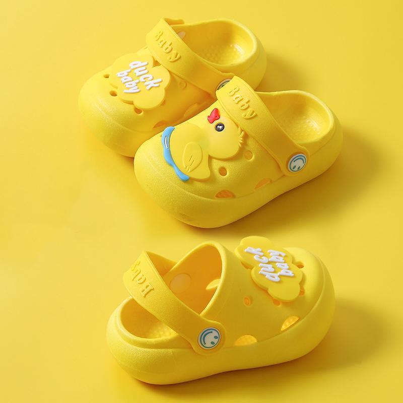 childrens clothing in bulk Toddler Letter Pattern Hole Sandals 