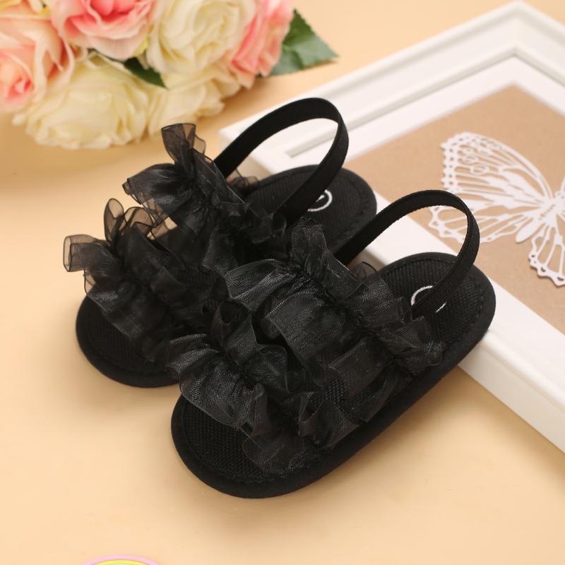 Baby Girl Lace Trim Shoes Children's Clothing