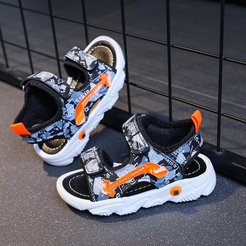 trendy girl clothes Toddler Boy's Letter Print Sandals 